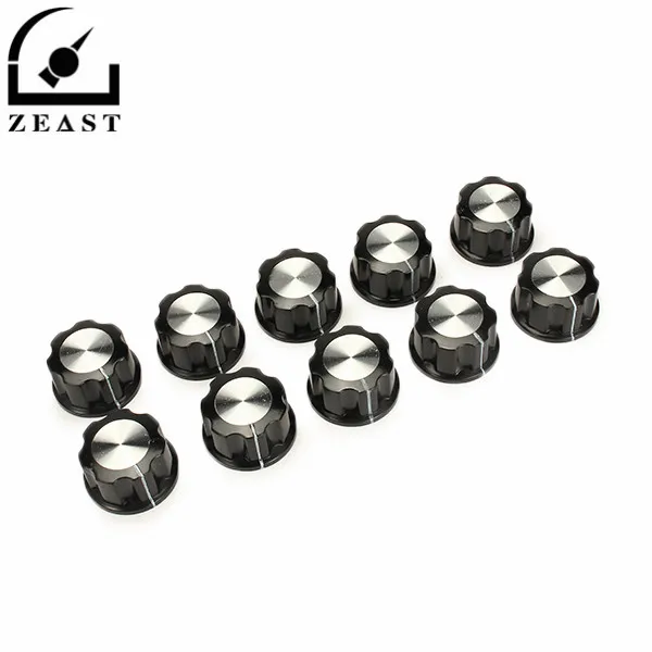

10Pcs KN-A03 Electric Bakelite Rotary Knob Cover Speaker Potentiometer 360 Degree Rotation Angle