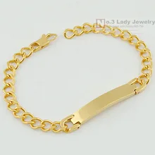 Браслеты из нержавеющей стали золотого цвета для женщин, ID ручная цепочка для женщин s мужские модные ювелирные изделия, bijioux, WB005
