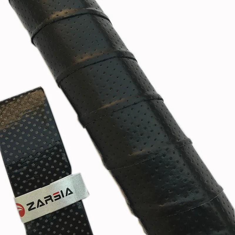 60 шт., ультратонкая ракетка для бадминтона, 0,50 мм, искусственная кожа, перфорированная, на ощупь, нескользящая, нескользящая, для удочки