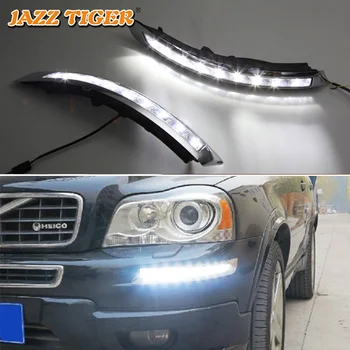 

JAZZ TIGER Yellow Turn Signal Function Waterproof 12V Car LED Daytime Running Light LED DRL Lamp For Volvo XC90 2007 - 2012 2013
