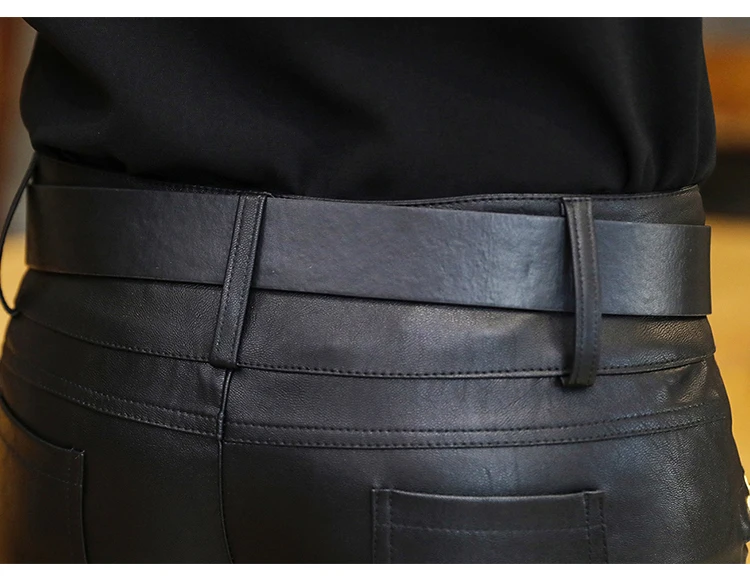 Женские мини шорты из искусственной кожи черные S ~ XL новинка 2019|leather shorts|pu leather