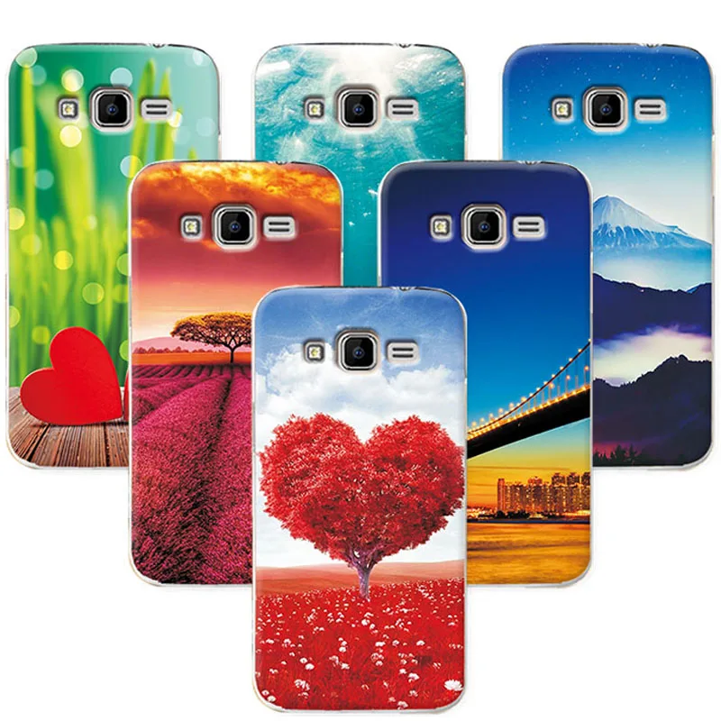 

Scenery Phone Cases for samsung g360 Hard PC Back Cover for Samsung Galaxy Core Prime G360 G360H G3606 G3608 G361F 4.5" Funda