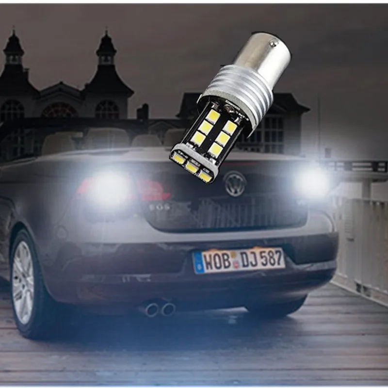 

2x P21W BA15S LED Canbus no error backup reverse light lamp For Volkswagen  BMW E30 E36 E46