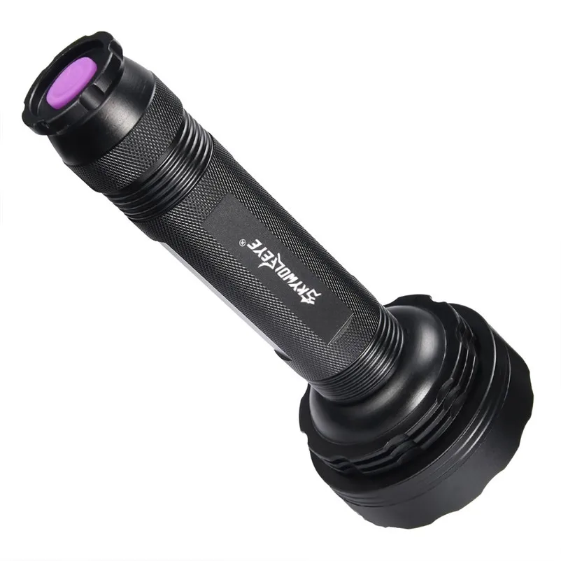 100 LED UV Ultra Flashlight Violet Torch Led Light Blacklight Light 395nM Inspection Lamp Torch 6xAA Battery Zaklamp 40MAY607