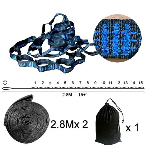 Гамак ремни 15+ 1 петли Лучшая цена для Российской Федерации быстрая товаров - Цвет: A03