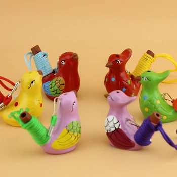 

240pcs/lot Ceramic Water Bird Whistle for Kids Birthday Party Present Children Christmas Gifts Wholesale Home Crafts Decoration