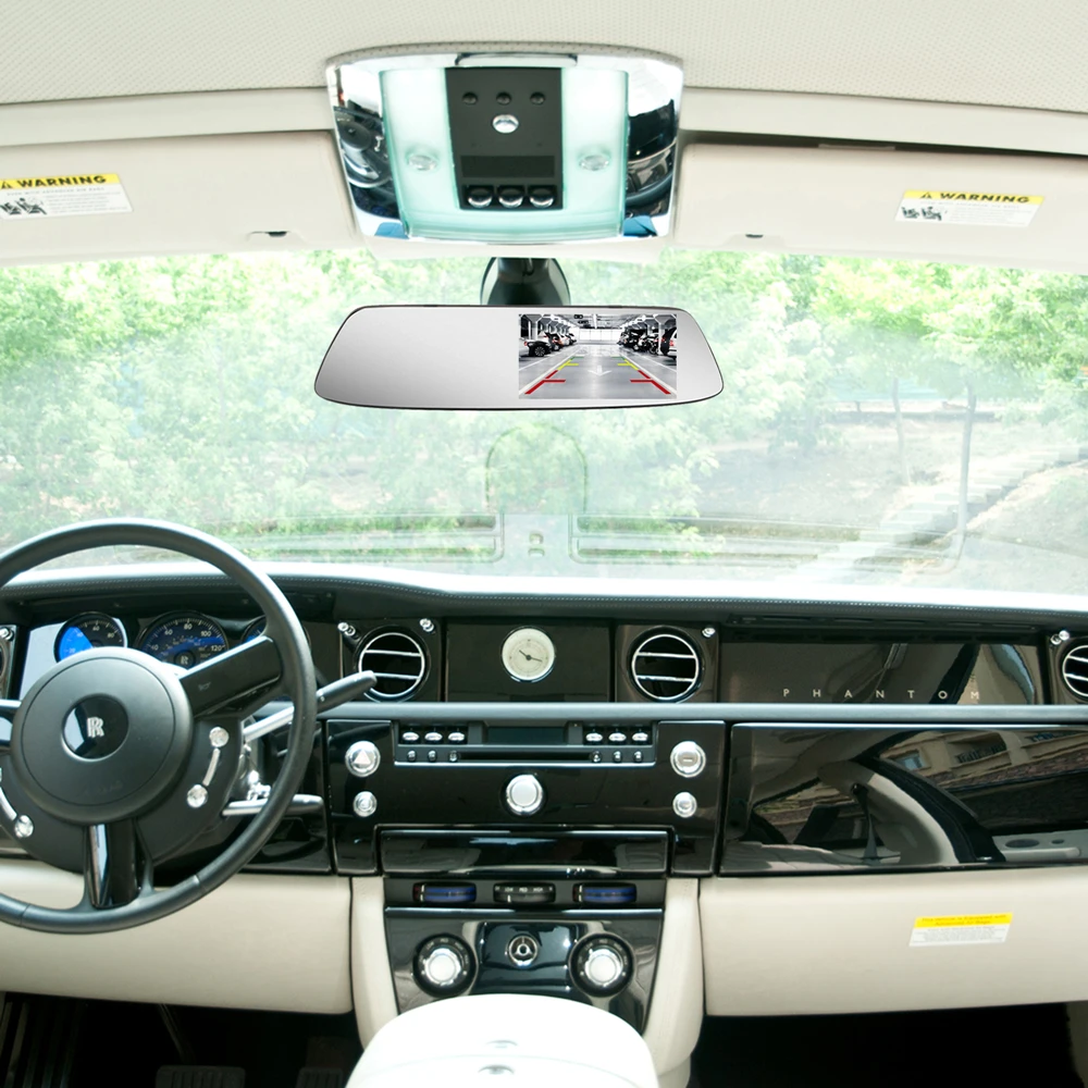 Зеркало заднего вида Автомобильный видеорегистратор Камера сенсорный экран Full HD 1080P Автомобильный видеомагнитофон DVRs Авто регистратор ночного видения видеорегистратор