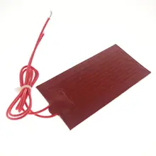220 В AC 250x350 мм 265 Вт прямоугольник гибкий водонепроницаемый силиконовый Нагреватель Коврик для масляного бака электрические провода