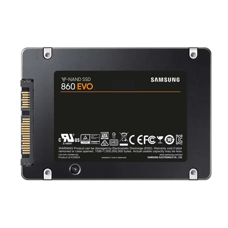 Samsung 500GB SSD флэш-память HDD жесткий диск 1 ТБ 2 ТБ 4 ТБ рекламные дропшиппинг твердотельный накопитель 860 EVO V-NAND 2," SATA III 250 г