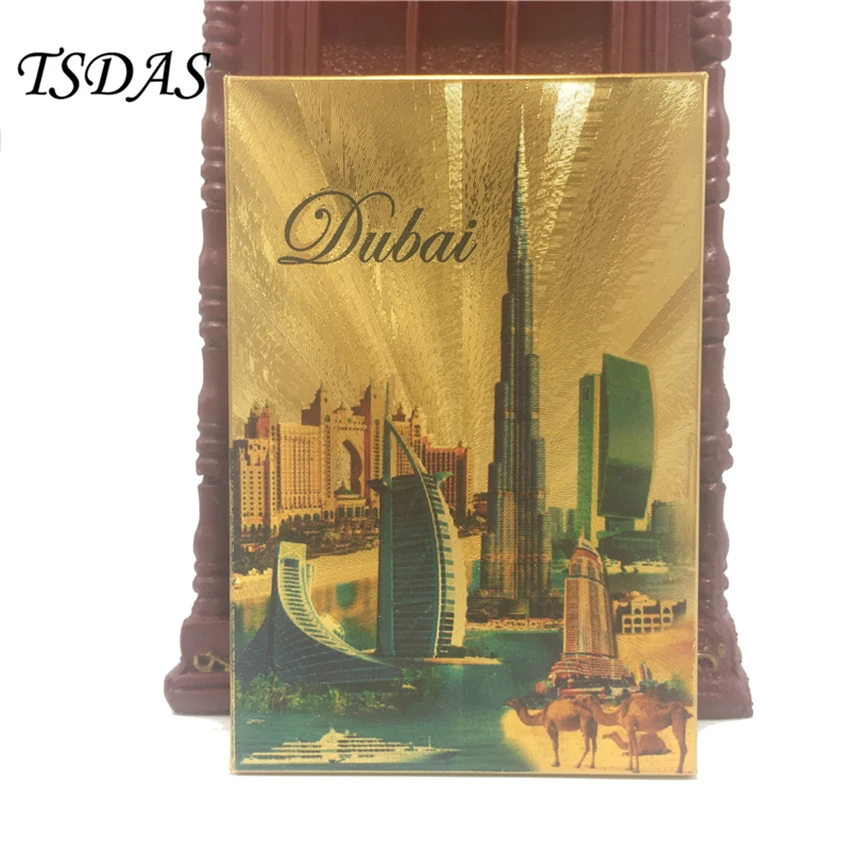 Dubai Hotel 24K Gold Foil Playing Card Waterproof Golden Dubai Poker