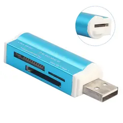 USB 2,0 все в 1 многофункциональная карта памяти карта считывателя карт ридеры для TF Micro SD MMC карты памяти SDHC M2 MS Duo слот для карт памяти