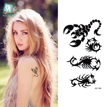 HC1164 Waterproof Fake Tattoo Stickers Women Sexy Chest Wrist Bracelets Flash Tattoo Scorpion Design Temporary Tattoos for Boys HC1164 Waterproof Fake Tattoo Stickers Women Sexy Chest Wrist Bracelets Flash Tattoo Scorpion Design Temporary Tattoos for Boys