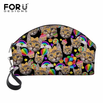 

FORUDESIGNS 2018 3D Cat Butterfly Printing Cosmetic Bag Fashion Women Brand makeup bag Girls Storage Pouch Travel Cases Hold Bag