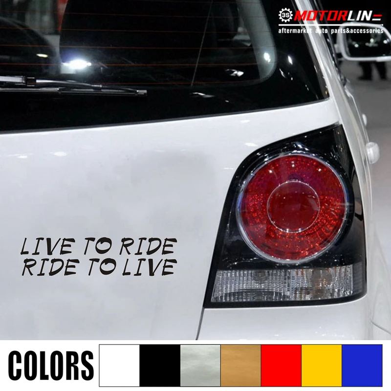 

Live To Ride Ride To Live France Bicycle Cycling Decal Sticker Car Vinyl Bike