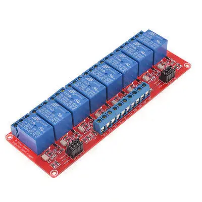 

Isolated Optocoupler Driver High Low Level Trigger Relay Module 8CH 9V