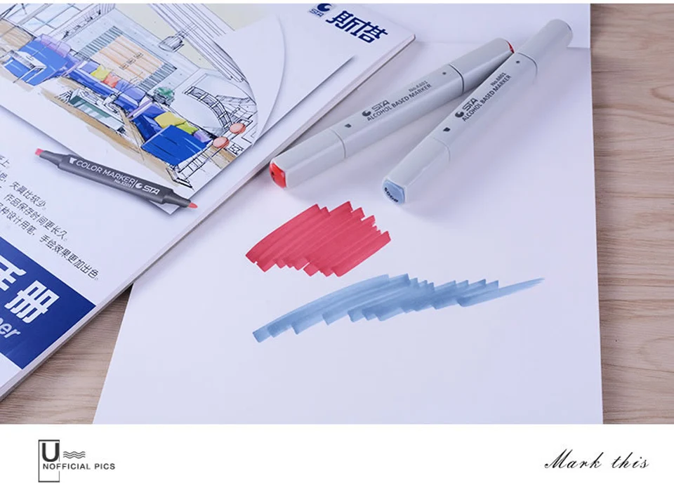Notebook para Marcadores de Desenho Bloco de Notas de Papel para Desenhar Marcador Folhas a4 0000 Sta Pad 30 8 STA Marcador Pad Notebook Para Marcadores De