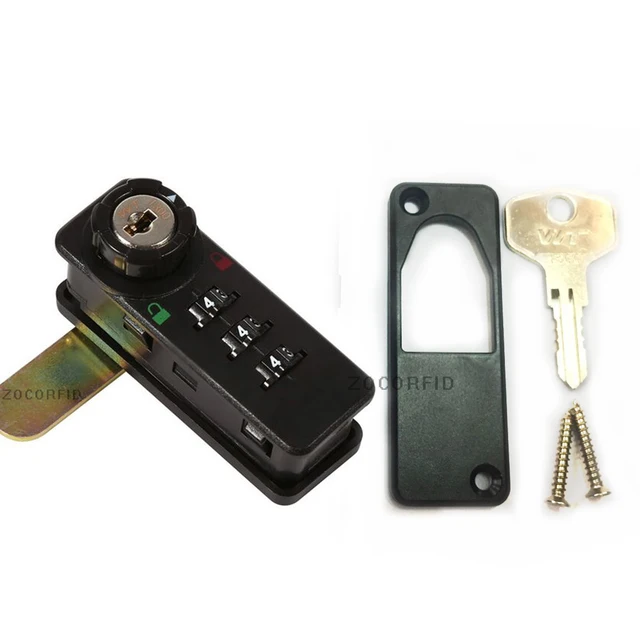 Combination Cam Lock Black 3 digits Password Security Coded