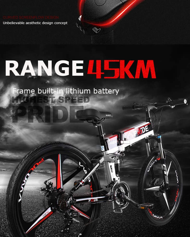 Sale 26inch electric mountian bicycle three spokes wheels 48V MTB anti-theft lithium battery 500w high speed motor 21speed ebike 3