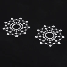 Для женщин самоклеющиеся Пирожки покров многоразового пользования для соска Обложка искушение соски наклейки кисточки прозрачный груди Boob ленты