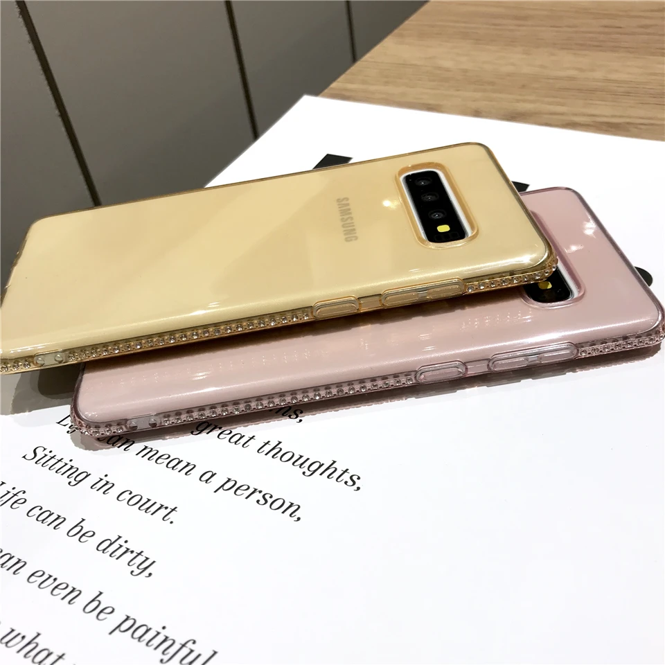 Для Samgsung J7 Pro J5 J3 с бриллиантовым блеском чехол A5 A7 2017 J4 J6 J8 A6 A8 2018 S10 плюс S10E S9 S8 Note 9