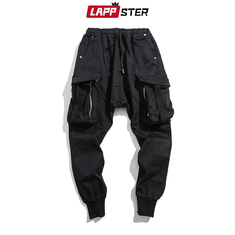 LAPPSTER мужские уличные брюки карго с большими карманами мужские спортивные штаны в стиле хип-хоп черные спортивные штаны модные повседневные брюки