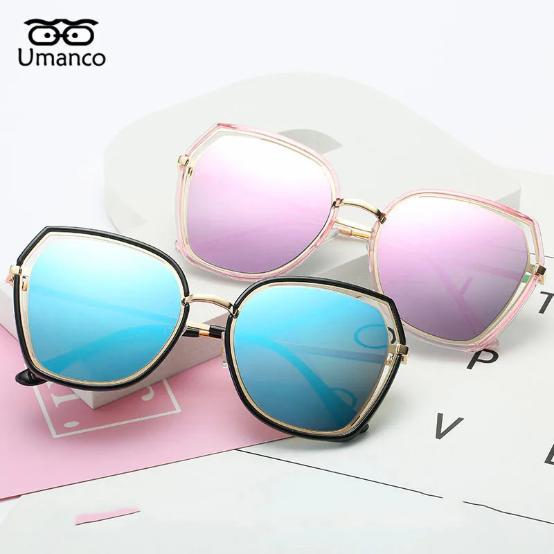 Umanco Модные Винтажные Солнцезащитные очки для женщин и мужчин большие круглые разноцветные солнцезащитные спортивные очки на открытом воздухе для вождения УФ 400