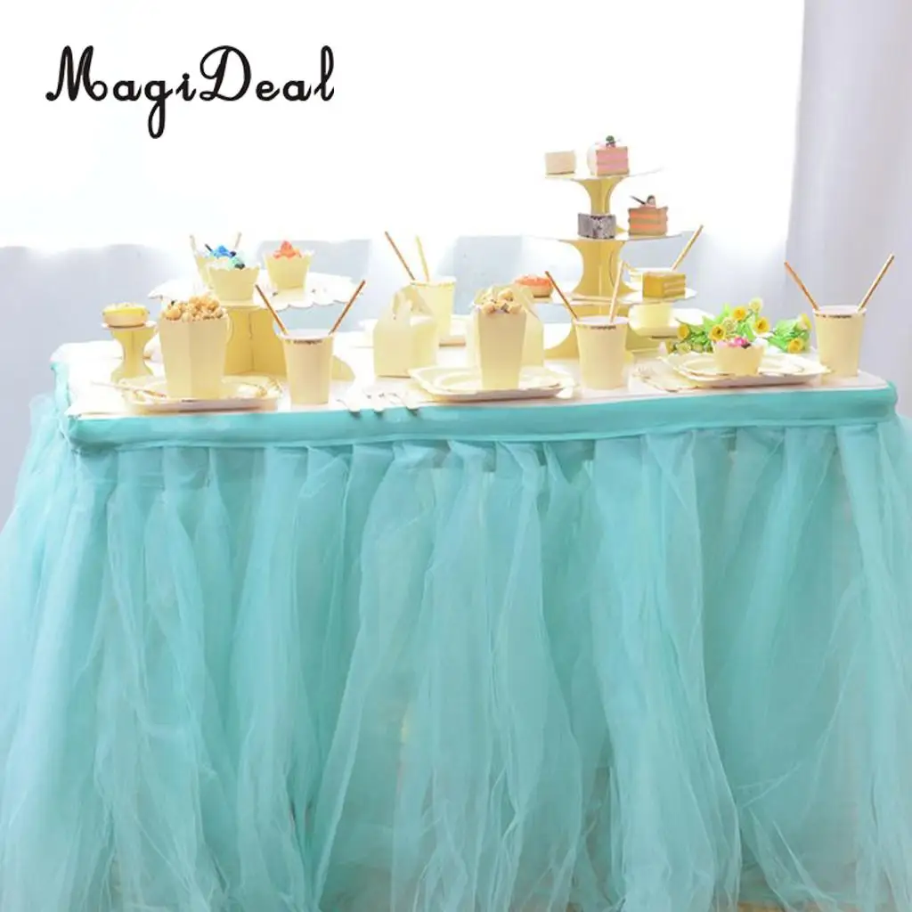MagiDeal Pack of 4 Disposable Cake Display Stand Dessert Cupcake Holder Tray Wedding Birthday Party Decor Blue+Yellow