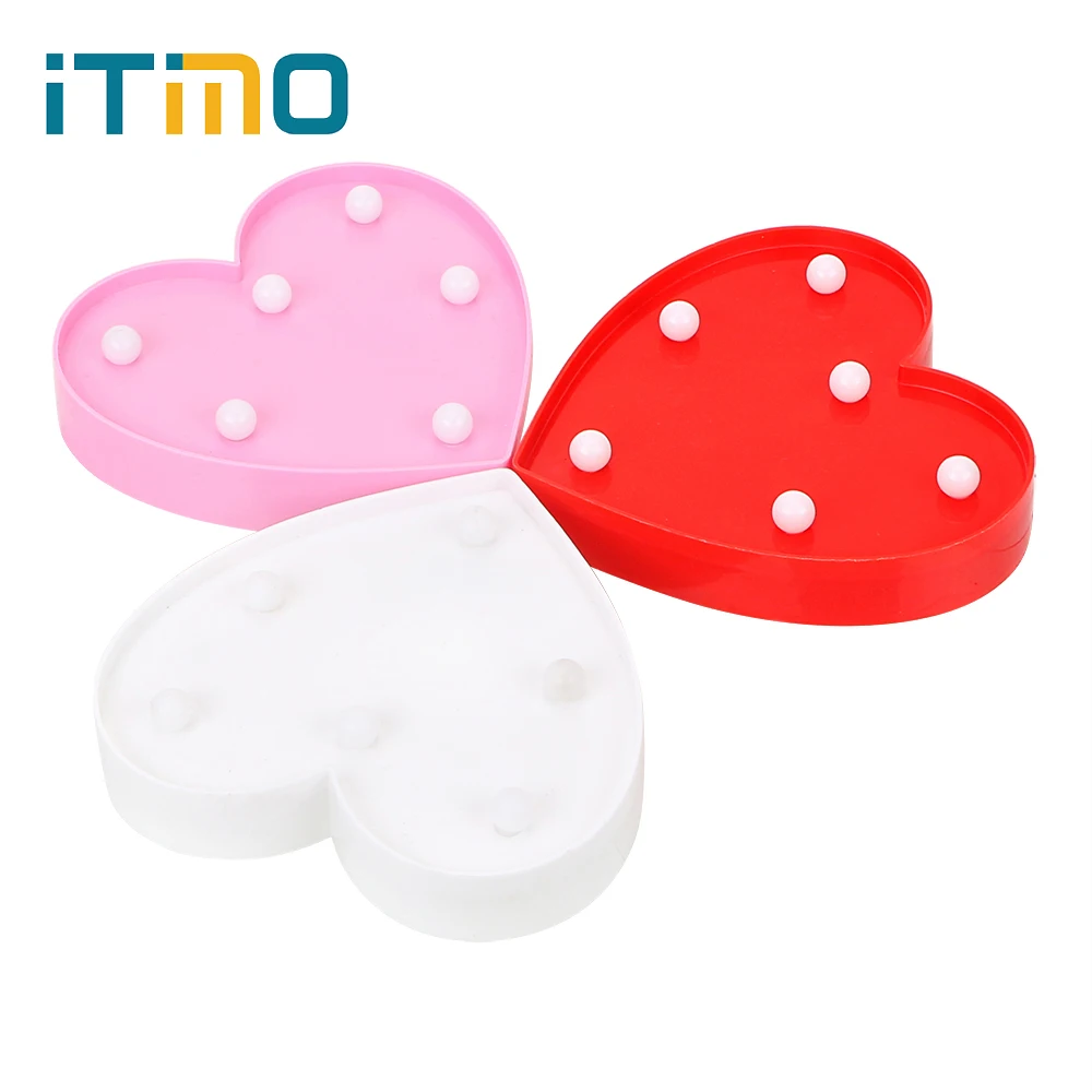

ITimo Bedside Light AA Battrey Love Bedroom Decoration Led Night Light Table Lamp Home Decors Atmosphere Lamp Night Lamps