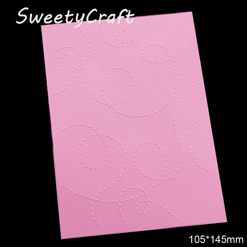 

Embossing Folder line Stitch Plastic Scrapbooking Paper Card Making Craft Supplies Christmas Stamps Impressions 2018 New DIY