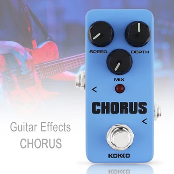 

KOKKO Blue Mini Electric Guitar Bass Effect Pedal Warm Analog CHORUS Effect True Bypass Full Metal Shell