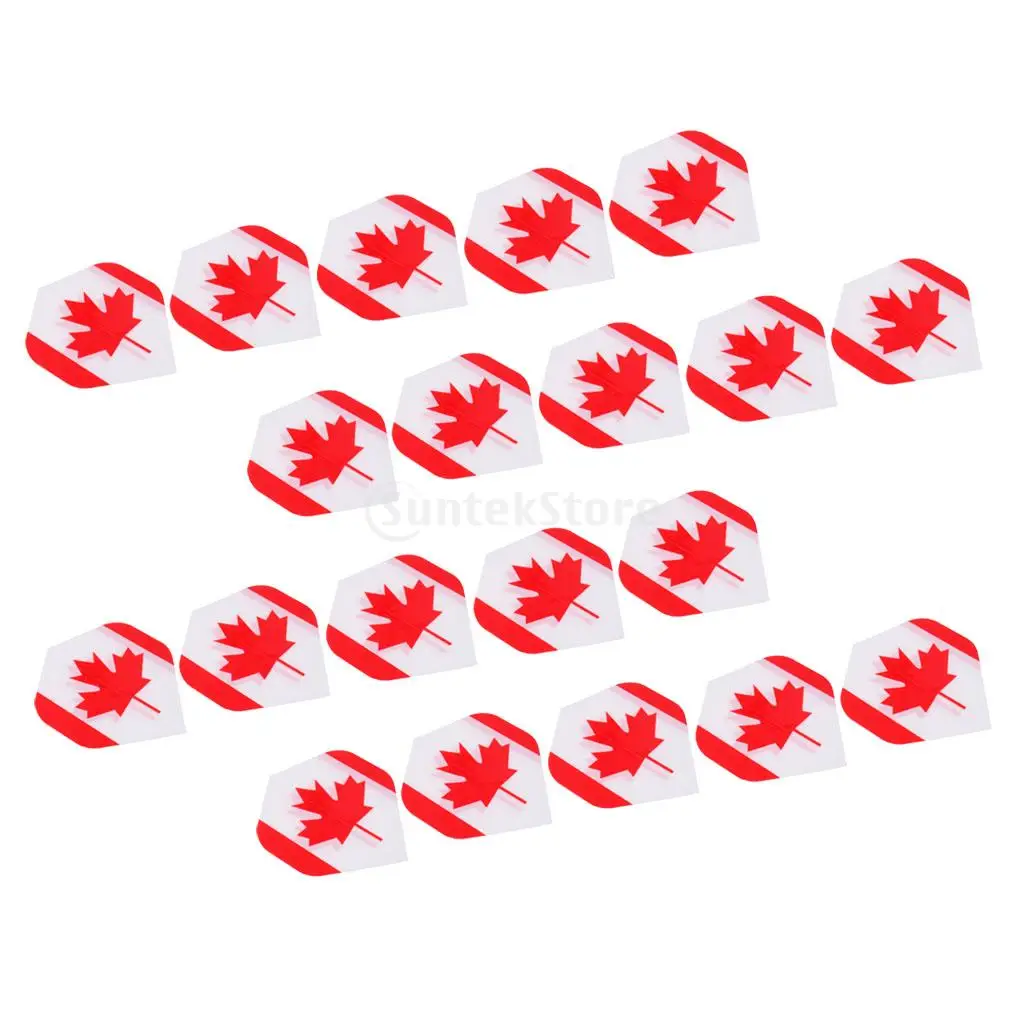 20 pieces Standard Dart Flights Professional Darts Accessories National Flag Design