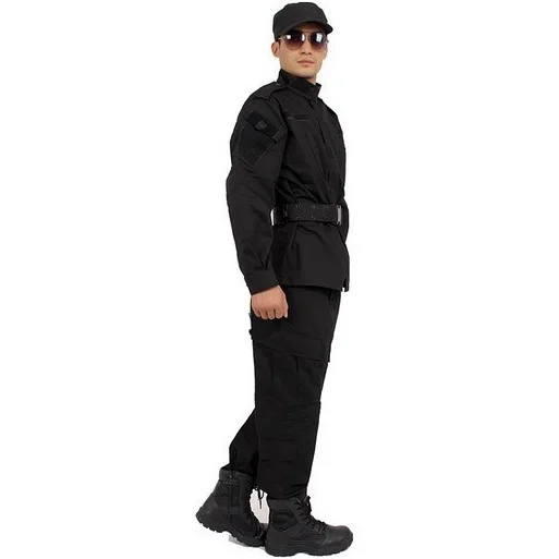 Тактическая армейская камуфляжная Военная униформа для мужчин ACU Multicam Camo комплект военной одежды для страйкбола куртка+ штаны Мультикам - Цвет: BK