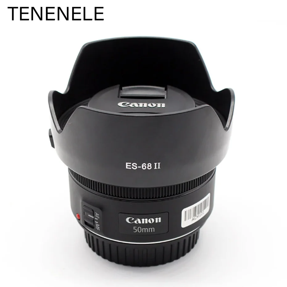 Бленда TENENELE для объективов Реверсивные аксессуары камер Canon EF 50 мм F/1 8 STM 49 бленды