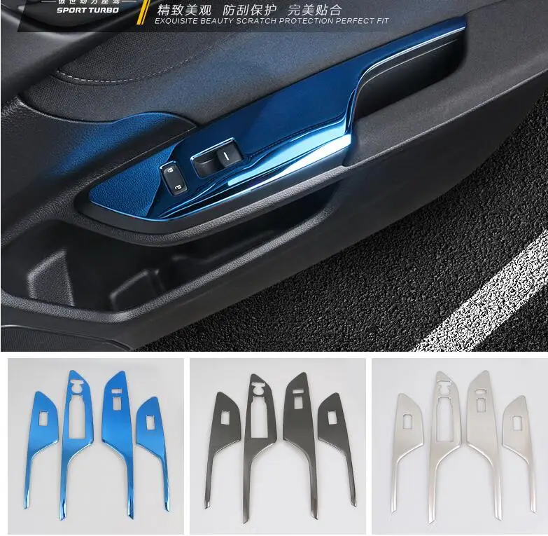 Window Lift Switch Button Cover Trim For Honda Civic 10th 2016 2017 2018 (1)