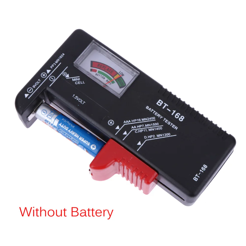 Батарея Измерительные приборы Универсальный Батарея тестер вольт проверки для 9 В 1.5 В и AA AAA Батарея тестер ячеек проверки 10.5x4x2.5 см
