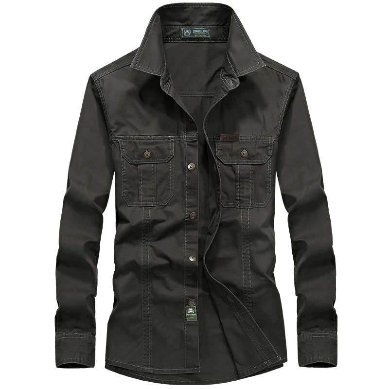 Günstige Männer Combat Shirt US Military Shirt AFS JEEP Atmungsaktiv Marke Lange Hülse Hemd Herbst Casual Armee Kleid Hemd Camisas m 6XL