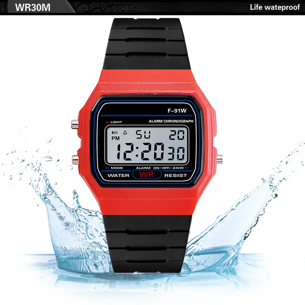 Силиконовый ремешок для часов, мужские часы, водонепроницаемый светодиодный цифровой военный армейский спортивный Аналоговый наручные часы, мужские электронные часы, часы Relogio