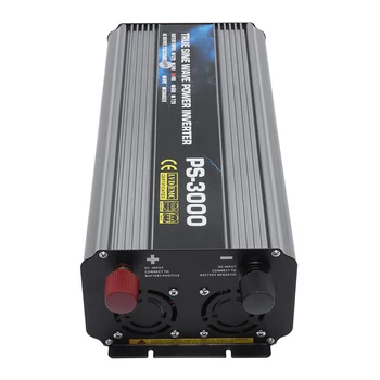 

3000W Intelligent Solar Inverter DC to AC Pure Sine Wave Power Inverter 12V/24V/48V to 220V 6000W-peak For Home/Car/Industry
