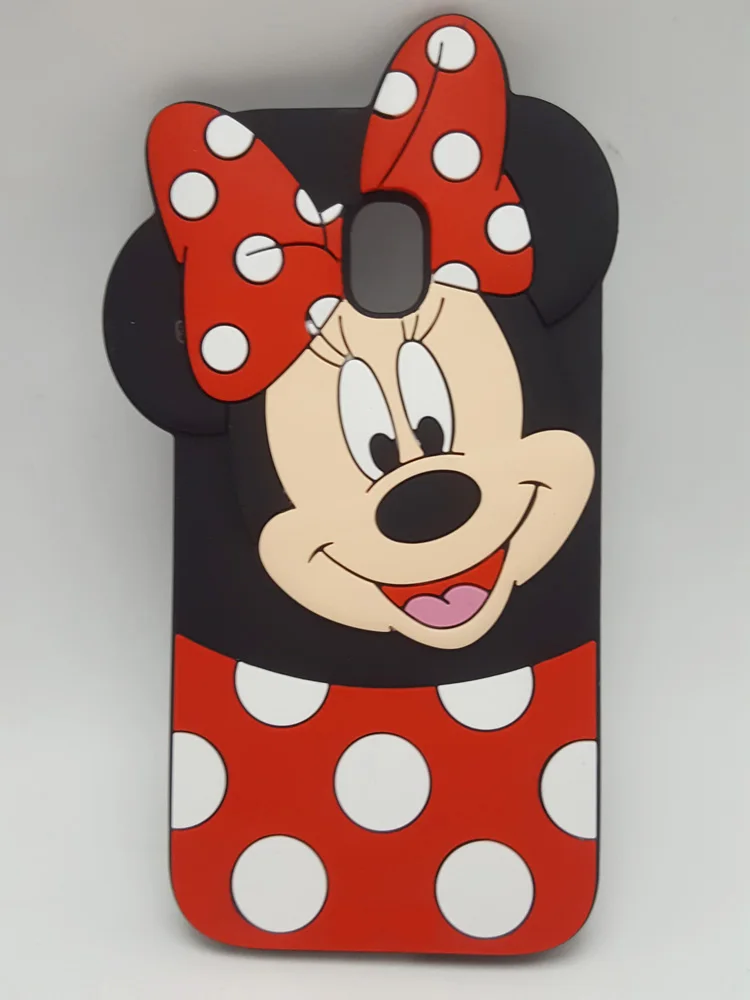 

3D Cartoon Phone Case for Samsung GALAXY J3 2017 J5 2017 J7 2017 EU J330 J530 J730 Cute Minnie Soft Silicone Cover