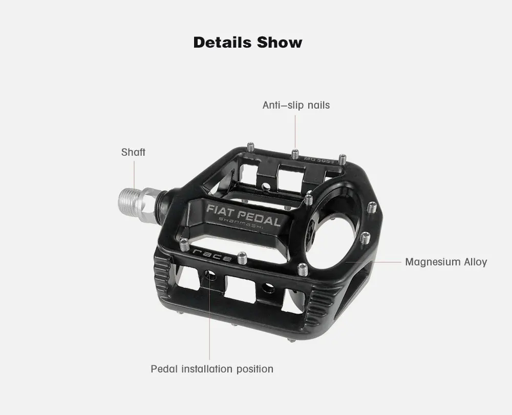 Shanmashi MG 5051, 2 шт, велосипедные Плоские Педали, велосипедные педали, гоночные, противоскользящие, легкие, магниевый сплав, MTB, педали для шоссейного велосипеда