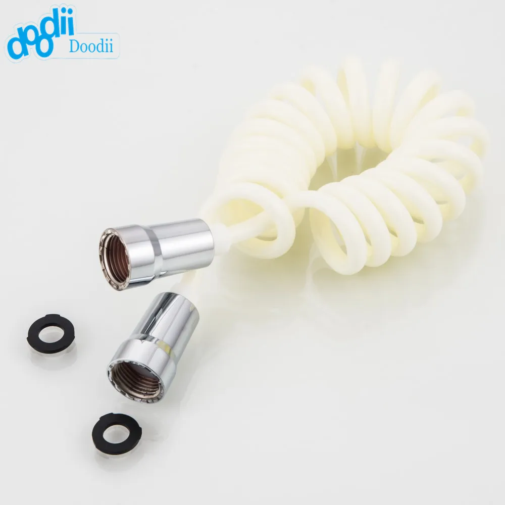 Doodii Bathroom Brass ABS Spring Flexible Shower Hose For Water