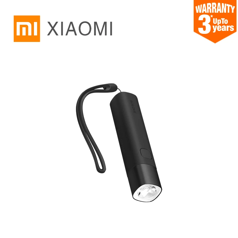 XIAOMI MIJIA SOLOVE фонарик X3 портативный мобильный Мощный светодиодный открытый велосипедный фонарь SOS вспышка света ночник водонепроницаемый