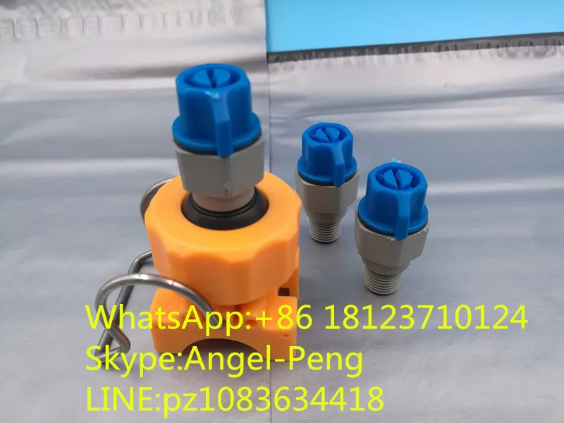 Пластик воды плоский вентилятор Vee Jet pcb форсунки, 1/4 Пластик демонтаж сопла, BSPT Quick Release Сопла Форсунки