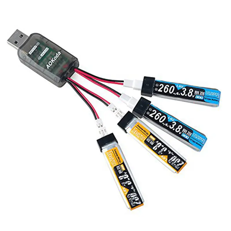 AOkoda-CX405-4Ch-Micro-Usb-Battery-Charger-For-1S-lipo-battery-with-JST-Losi-connectors-available (1)