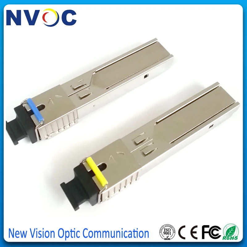 5 пар/лот, 1,25G 1310nm/1550nm 40 км SC WDM BiDi SFP модуль, 1G волоконный канал 1000 база 40 км WDM BIDI SFP модуль приемопередатчика