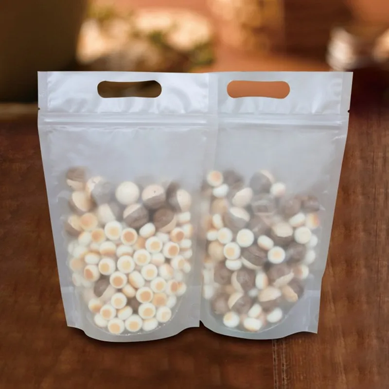 50p Food Moisture proof Bags, No pattern Bags Stand Up Pouch Ziplock