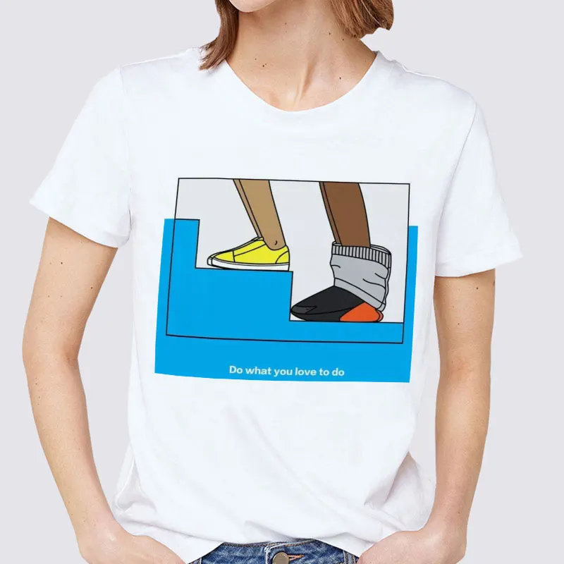 

Camisetas Verano Mujer 2019 Fashion T Shirt Harajuku Streetwear Do What You Love To Do Fun Cartoon Funny Tshirt Trend T-shirt
