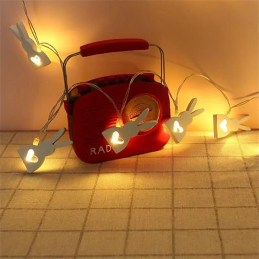 LED фестиваль деревянный basen ogrodowy Освещение Кролик световая гирлянда lamparas de mesa para el