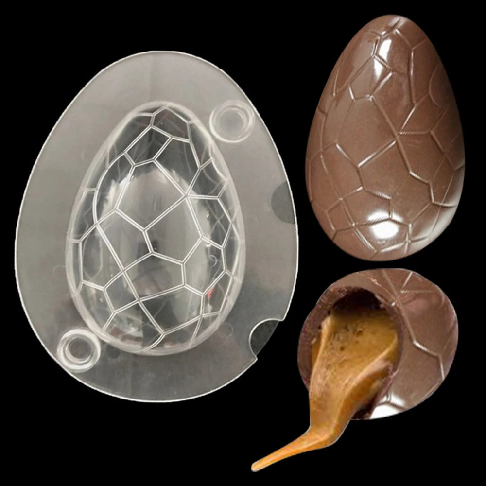 Buy 1Set 3D Easter Eggs Chocolate Mold DIY Cake