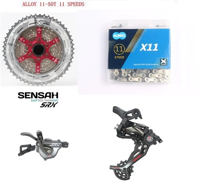 SENSAH XT 1x11 speed Group 4 с 11-50 горным велосипедом лучший 11 скоростной передний переключатель/коробка передач/Шестерня/цепь 11 скоростей для SRAM